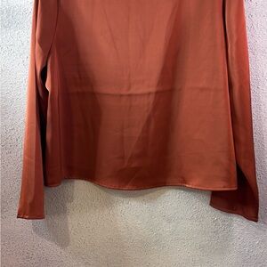 Rachel Zoe Terracotta Long Sleeve Top